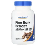 Nutricost, Pine Bark Extract, 180 Capsules (300 mg per Capsule), 300 mg Pine Bark Extract per capsule, standardized to 95% proanthocyanidins