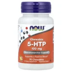 NOW Foods, 5-HTP, Citrus, 100 mg, 90 Chewables, 5-HTP 100 mg from Griffonia simplicifolia seed extract