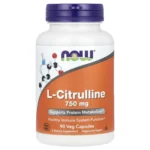 NOW Foods, L-Citrulline, 750 mg, 90 Veg Capsules, L-Citrulline 750 mg