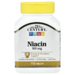 21st Century, Niacin, 100 mg, 110 Tablets