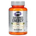 NOW Foods, Sustained Energy, 90 Veg Capsules, Sustained-energy complex with B vitamins, 120 mg caffeine, taurine, L-tyrosine, L-carnitine, L-citrulline and CoQ10