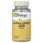 Solaray, Alpha Lipoic Acid, 250 mg, 60 VegCaps, Alpha-lipoic acid 250 mg per capsule
