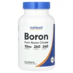 Nutricost, Boron, 10 mg, 240 Capsules, 10 mg Boron per capsule