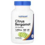 Nutricost, Citrus Bergamot, 120 Capsules (600 mg per Capsule), 1,200 mg Citrus Bergamot 25:1 extract per serving