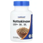 Nutricost, Nattokinase, 100 mg (2,000 FU), 120 Capsules, 100 mg Nattokinase providing 2,000 FU per capsule