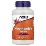 NOW Foods, Niacinamide, 500 mg, 100 Veg Capsules, Niacinamide (vitamin B3) 500 mg