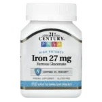 21st Century, High-Potency Iron, 27 mg, 110 Easy to Swallow Tablets
