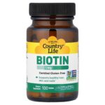 Country Life, Biotin, 1 mg, 100 Tablets