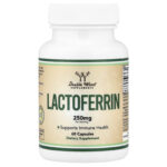 Double Wood Supplements, Lactoferrin, 60 Capsules (125 mg per Capsule)