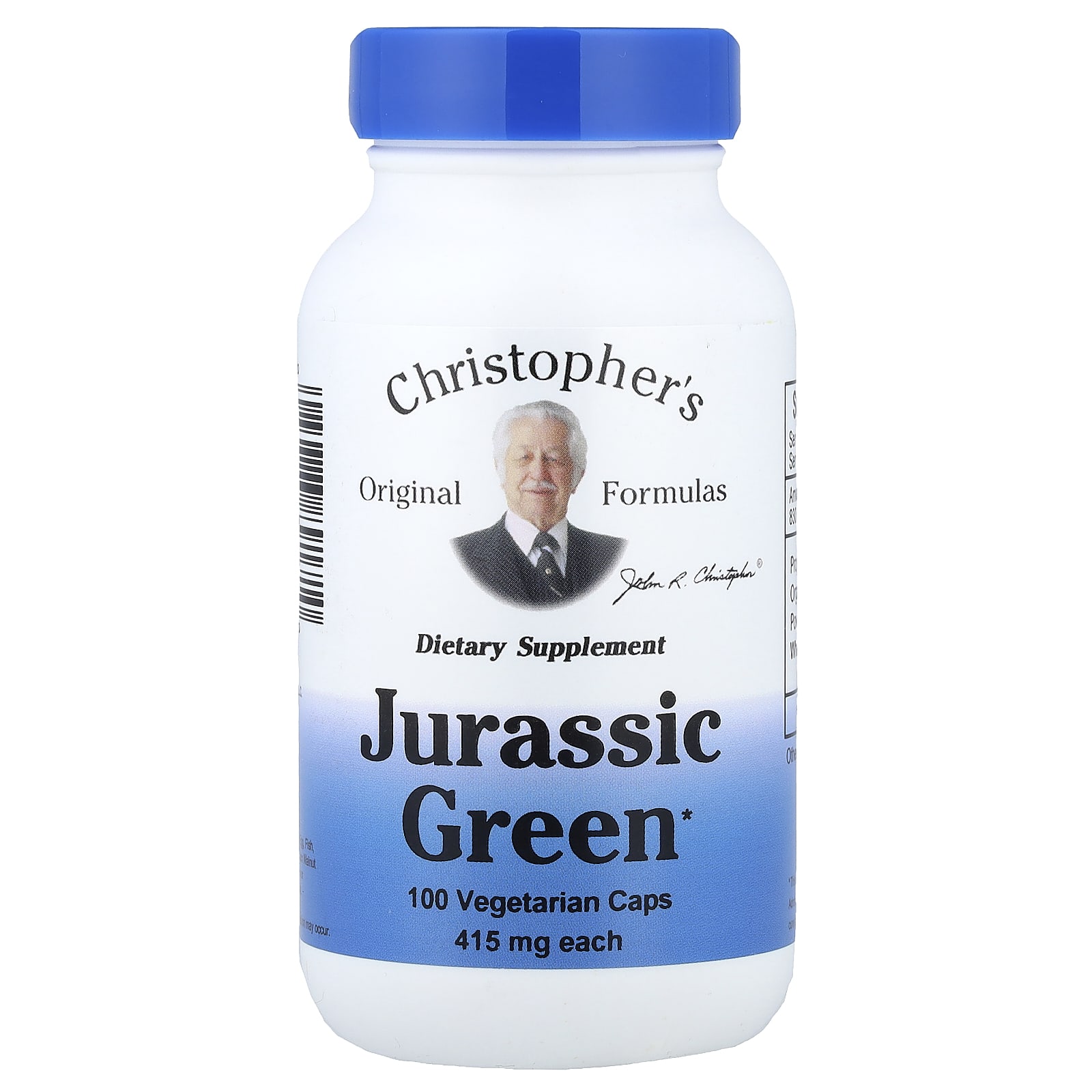 024c826a16bf2b50 Christopher's Original Formulas, Jurassic Green, 100 Vegetarian Caps - Image 1
