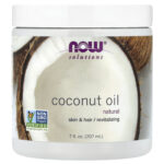 NOW Foods, Solutions, Coconut Oil, Natural, 7 fl oz (207 ml)