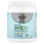 Garden of Life, Sport, Grass Fed Whey+, Vanilla, 15.87 oz (450 g)