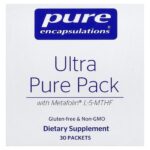 Pure Encapsulations, Ultra Pure Pack With Metafolin® L-5-MTHF, 30 Packets