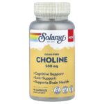 Solaray, Choline, Odor-Free, 500 mg, 60 Capsules