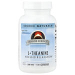 Source Naturals, L-Theanine, 200 mg, 120 Capsules