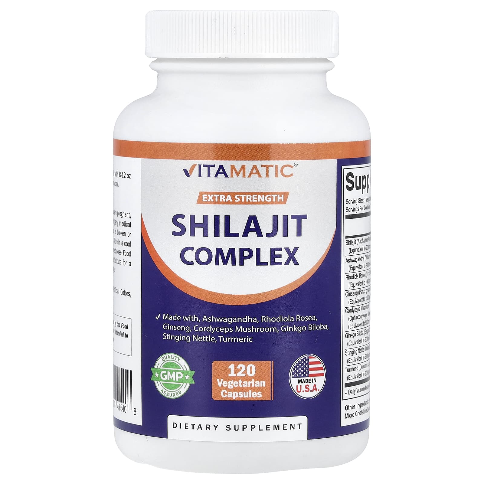 0850e3acf269751a Vitamatic, Shilajit Complex, 120 Vegetarian Capsules - Image 1