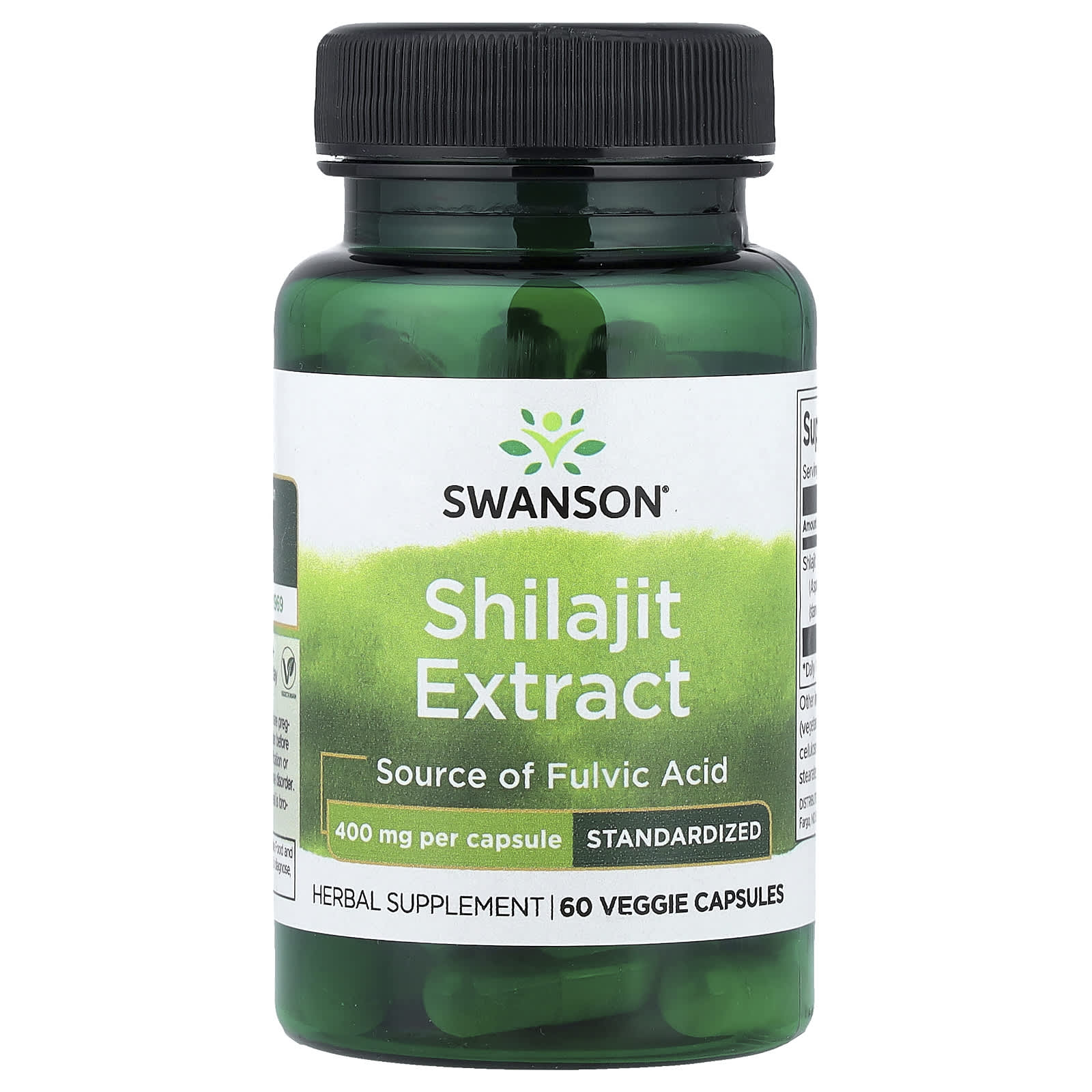 0a075889f1c8268c Swanson Vitamins, Shilajit Extract, Standardized, 400 mg, 60 Veggie Capsules - Image 1