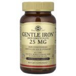 Solgar, Gentle Iron®, 25 mg, 180 Vegetable Capsules