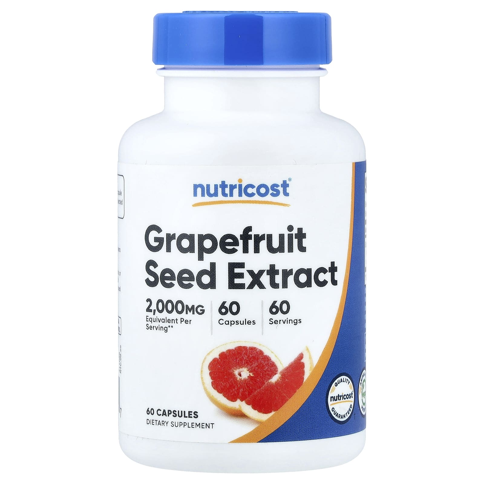 0a5a5882b02fa129 Nutricost, Grapefruit Seed Extract, 2,000 mg, 60 Capsules - Image 1