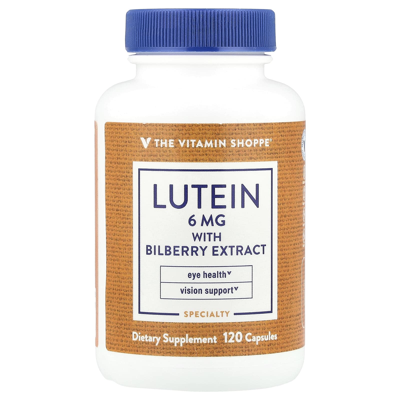 0adaff68f6b92d6a The Vitamin Shoppe, Lutein With Bilberry Extract, 120 Capsules - Image 1