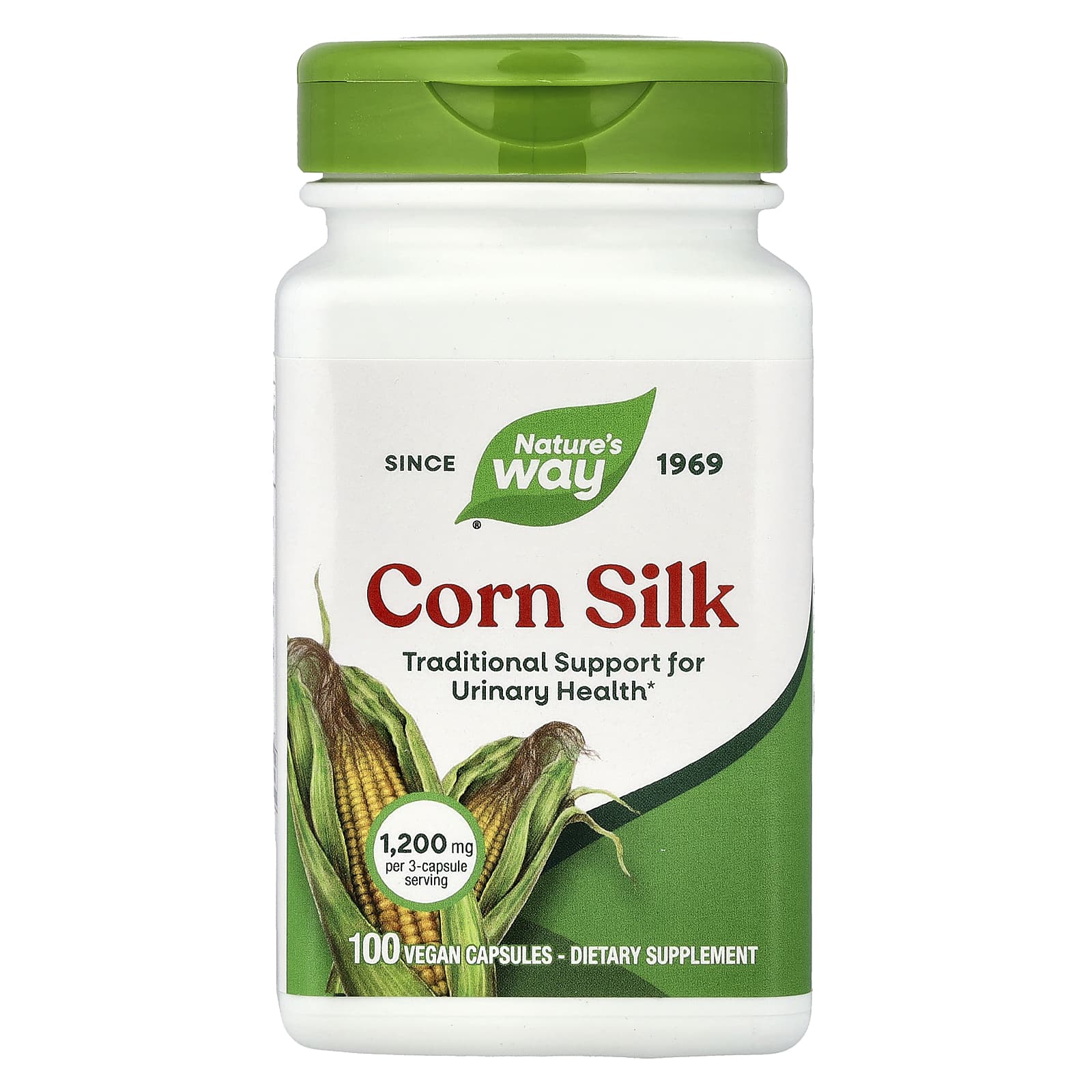 0c7a035426958a49 Nature's Way, Corn Silk, 100 Vegan Capsules (400 mg per Capsule) - Image 1