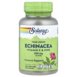 Solaray, True Herbs, Echinacea, Vitamin C & Zinc, 100 VegCaps