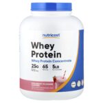 Nutricost, Whey Protein Concentrate, Strawberry Milkshake, 5 lb (2,268 g)