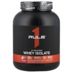 Rule One Proteins, R1 Protein™ Whey Isolate, Strawberries & Creme, 5.03 lbs (2.28 kg)