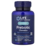 Life Extension, Florassist®, Prebiotic Chewable, Natural Strawberry, 60 Vegetarian Chewable Tablets (1,400 mg per Tablet)