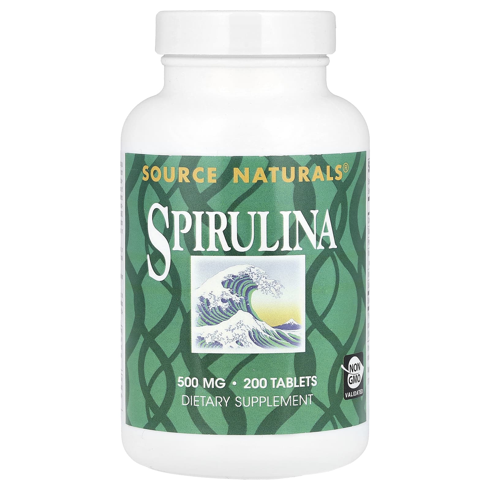 1376f67dbd6a8812 Source Naturals, Spirulina, 200 Tablets - Image 1
