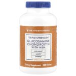 The Vitamin Shoppe, Triple Strength Glucosamine Chondroitin With MSM, 120 Tablets