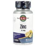 KAL, Zinc, Lemon, 5 mg, 60 Micro Tablets