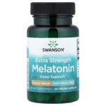 Swanson Vitamins, Melatonin, 5 mg, 60 Vegan Capsules