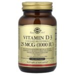 Solgar, Vitamin D3, 25 mcg (1,000 IU), 100 Softgels
