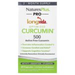 NaturesPlus, Pro Longvida® Optimized Curcumin® 500, 500 mg, 60 Capsules