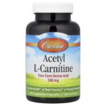 Carlson, Acetyl-L-Carnitine, 500 mg, 120 Vegetarian Capsules