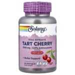 Solaray, Vital Extracts, Tart Cherry, Natural Cherry, 90 Chewables (500 mg per Chewable)