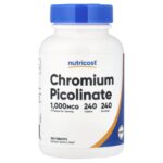 Nutricost, Chromium Picolinate, 1,000  mcg, 240 Tablets