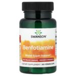 Swanson Vitamins, Benfotiamine, Higher Strength, 160 mg, 60 Vegan Capsules