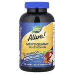 Nature's Way, Alive!® Men's Gummy Multivitamin, Fruit, 130 Gummies