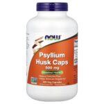 NOW Foods, Psyllium Husk Caps, 500 mg, 500 Veg Capsules
