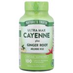 Nature's Truth, Ultra Max Cayenne Plus Ginger Root, 100 Quick Release Capsules