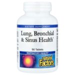 Natural Factors, Lung, Bronchial & Sinus Health, 90 Tablets