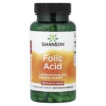 Swanson Vitamins, Folic Acid, 800 mcg, 250 Vegan Capsules