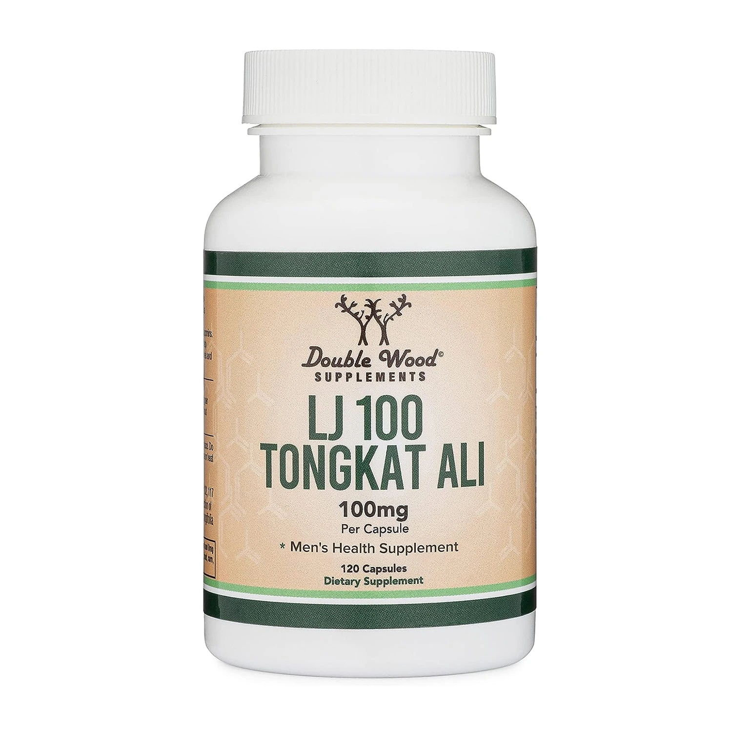 2521d7bb7a27d2c31d40 Double Wood Supplements, LJ100 Tongkat Ali, 100 mg, 120 Capsules - Image 1