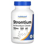 Nutricost, Strontium, 120 Capsules (375 mg per Capsule)
