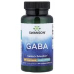 Swanson Vitamins, GABA, 500 mg, 100 Vegan Capsules