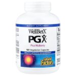 Natural Factors, WellBetX® PGX®, plus Mulberry, 180 Vegetarian Capsules