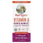 MaryRuth's, Organic Vitamin A Liquid Drops, Unflavored, 1 fl oz (30 ml)