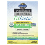 Garden of Life, Dr. Formulated Probiotics, Fitbiotic™, Unflavored, 50 Billion CFU, 20 Packets, 0.15 oz (4.2 g) Each